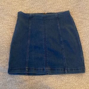 Free People Jean Skirt